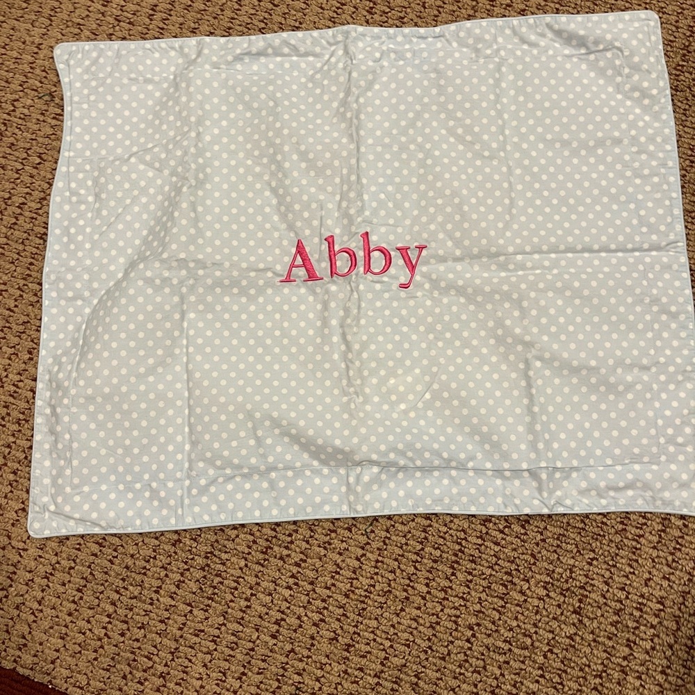 “Abby” personalized standard pillow sham